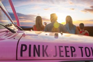 pink jeep