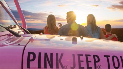 pink jeep