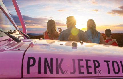 pink jeep